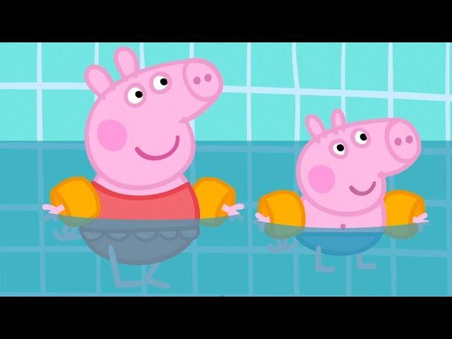 Peppa Pig Full Episodes | Swimming with Peppa and George Family Kids Cartoon