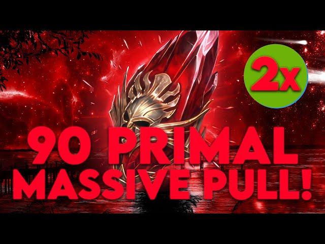 Opening 90 Primal Shards During 2x! Massive Shard Pull! | Raid: Shadow Legends