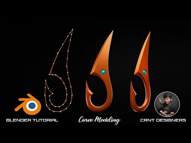How To Use Curve To Create 3D Model _ Blender Curve Modeling Tutorial