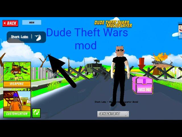 Dude Theft Wars MOD APK MENU