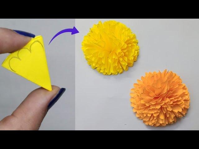 Very Easy Paper Flower Making|How to make Paper Flower Craft|Paper Flower Making Step by Step.