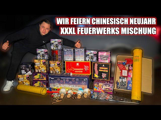 XXXL FEUERWERKS MISCHUNG | WIR FEIERN CHINESISCH NEUJAHR 2025 mit Extrem viel FEUERWERK