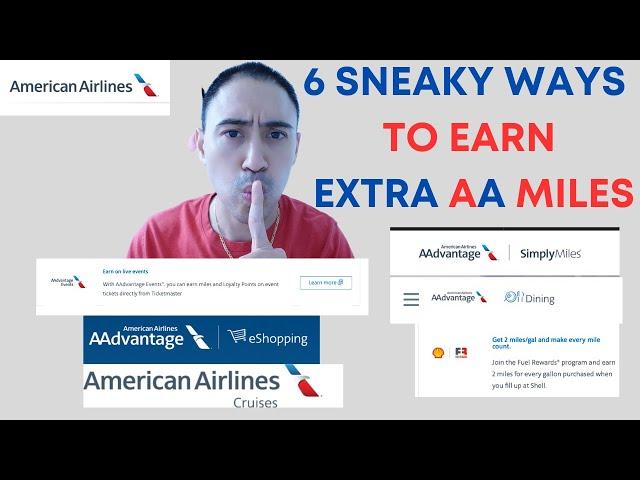 6 Extra Ways to earn American Airline miles!