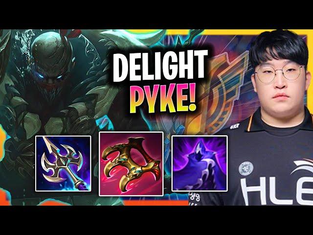 DELIGHT IS INSANE WITH PYKE! | HLE Delight Plays Pyke Support vs Rammus!  Season 2024