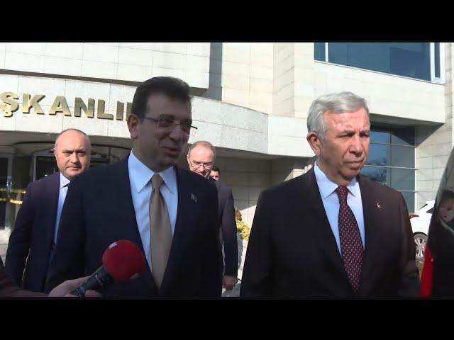 Ekrem İmamoğlu, Ankara'da Mansur Yavaş ile görüştü