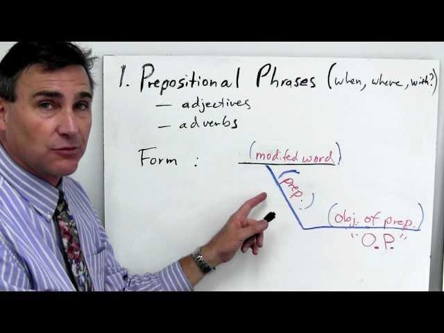 Phrases part 1: understanding and diagramming prepositional phrases