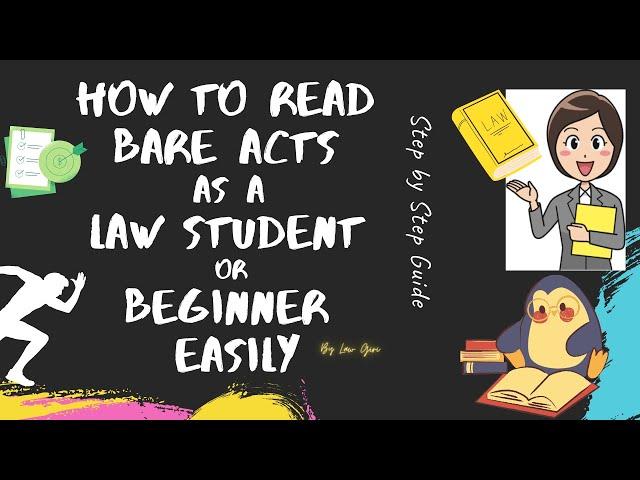 How to read bare act as a Law Student| how to read bare act as a beginner| Read bare act easily