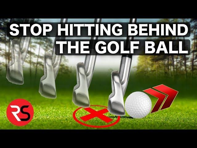 How to stop hitting behind the golf ball (easy fix)