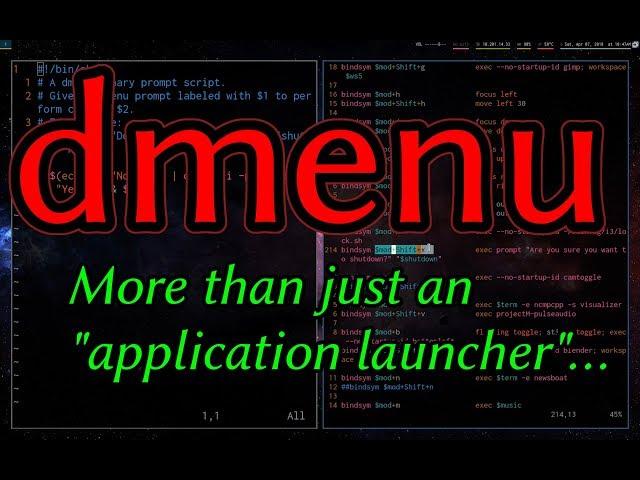 dmenu: Your own Custom Script Menus!