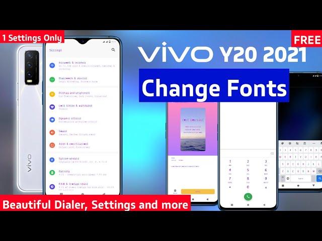 How to change fonts on vivo y20 2021 | how to download fonts | vivo y20 fonts style change