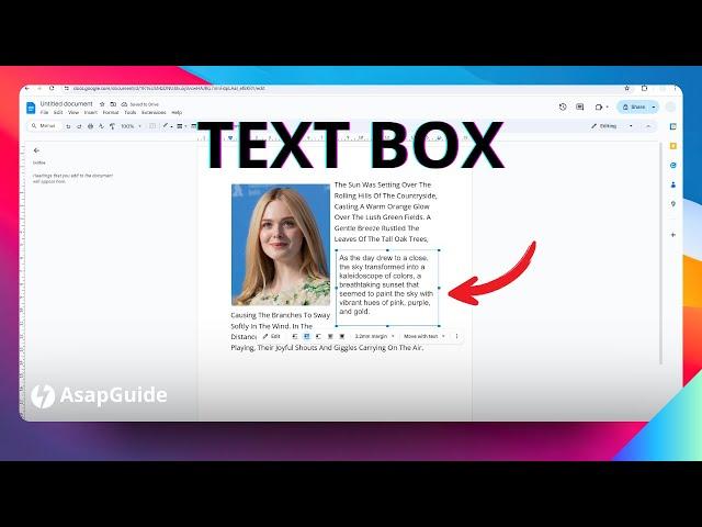 How to Insert Text Box and Delete Boxes in Google Docs