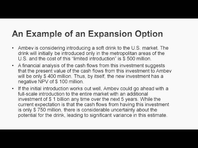 Session 23: The Options to Expand and Abandon