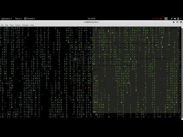 matrix effect in kali linux using terminal