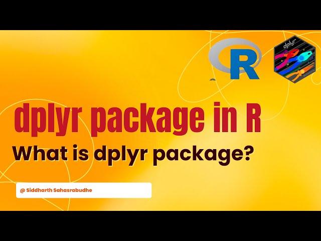 Dplyr Package | What is dplyr Package? How to install the dplyr package?