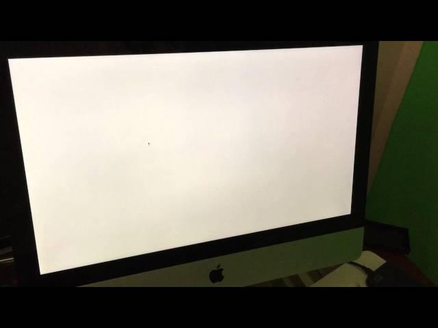 White Screen of Death on iMac after Yosemite update