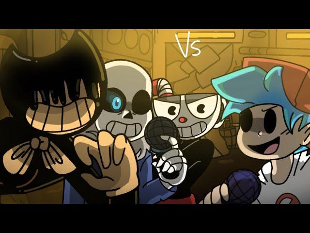 indie cross vs Boyfriend ( friday night funkin animation ) the nightmare part 40