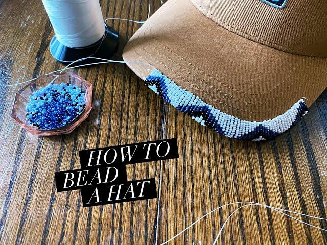 How to Bead a Hat Brim