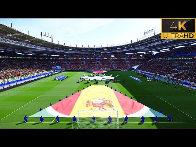 4K | PES 2024 Ultra Realism Graphic & Sound Mod | Euro 2024 | Spain vs Germany| PES 2021