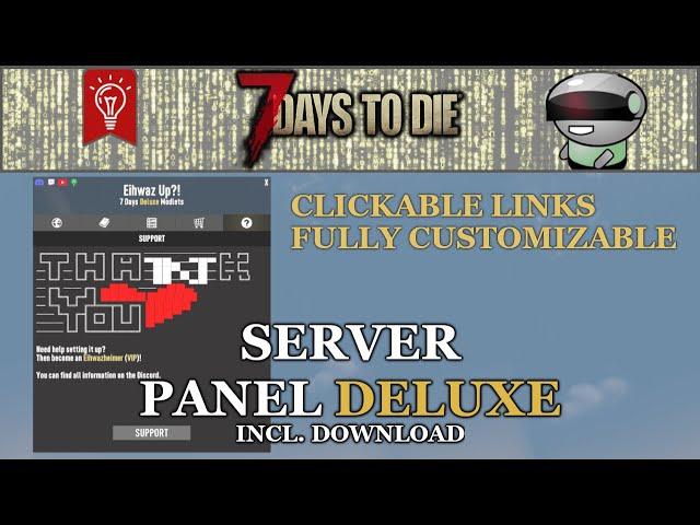 🟡Server Panel Deluxe [7 Days to Die || 1.0 || Download] ⤵️