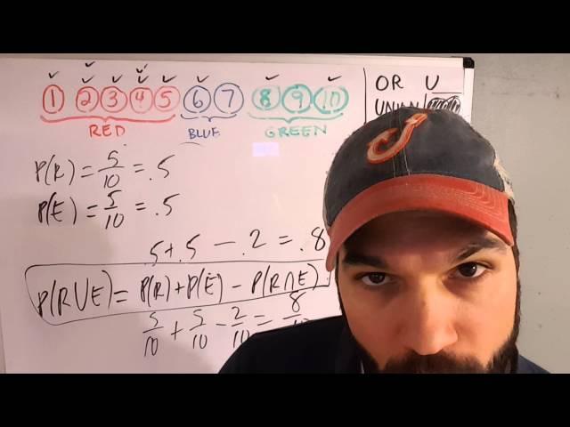 Intro to Probability 3: General Addition Rule; Union; OR