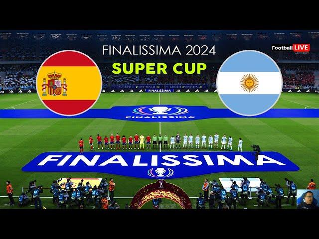 SPAIN vs ARGENTINA | Finalissima 2025 | Messi vs Yamal | Full Match | Realistic PES Gameplay
