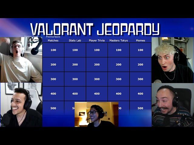 VCT JEOPARDY ft. PLAT CHAT VALORANT