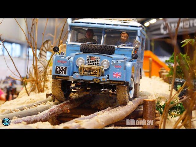 RC ROCK CRAWLER 1/10 SCALE - PARCOURS FOR 4x4 VEHICLES - EMSLAND MODELLBAU 2023 LINGEN GERMANY