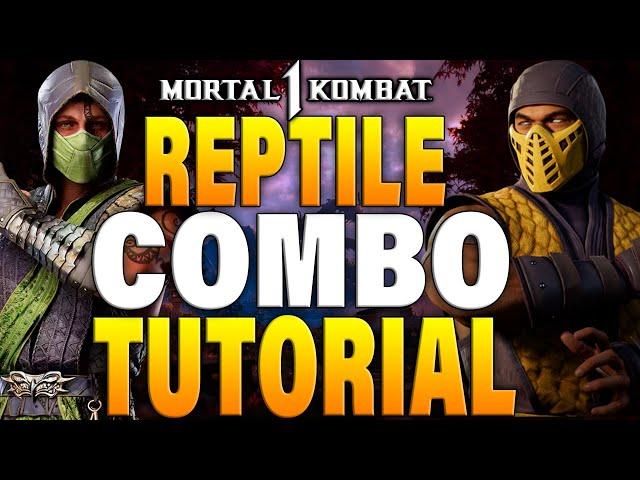 Mortal Kombat 1 Reptile Scorpion Combos - Mortal Kombat 1 Reptile Combo Tutorial Scorpion Kameo