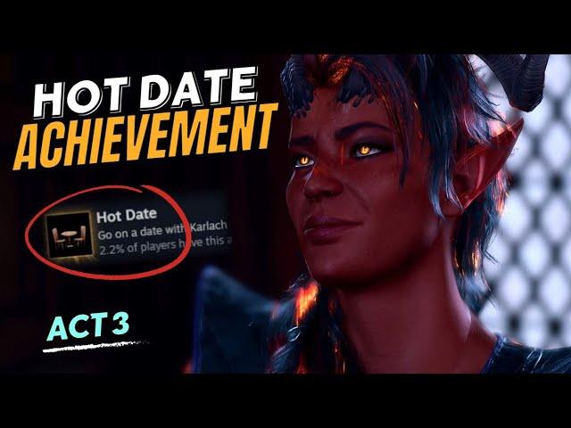 Karlach "HOT DATE" Achievement (Only 2% Have Seen It) - Baldur's Gate 3 Act 3 #gaming #baldursgate3