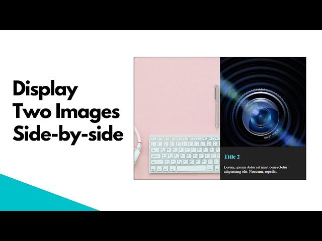 How To Display Two Images Side By Side In A Website (Part 1) - Live Blogger