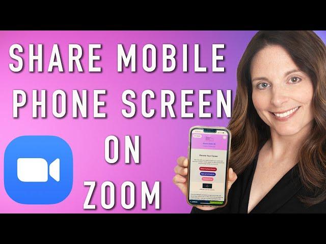 How to Share Mobile Phone Screen On Zoom - Display Your Phone Screen on Zoom