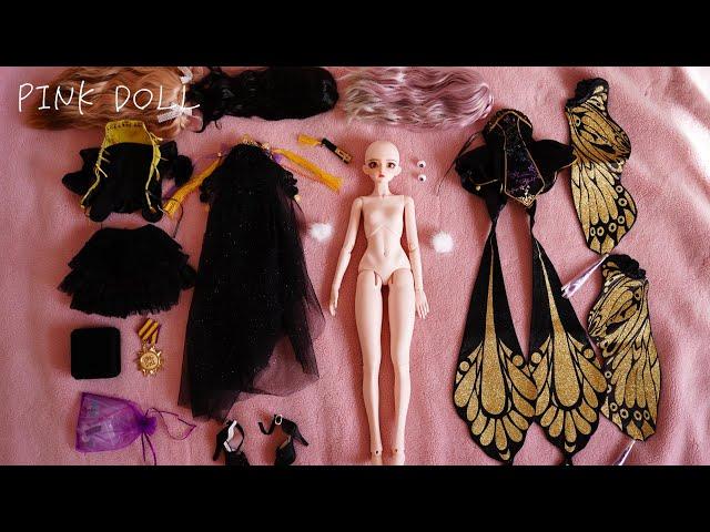 RING DOLL Princess Butterfly BJD Unboxing Dress Up