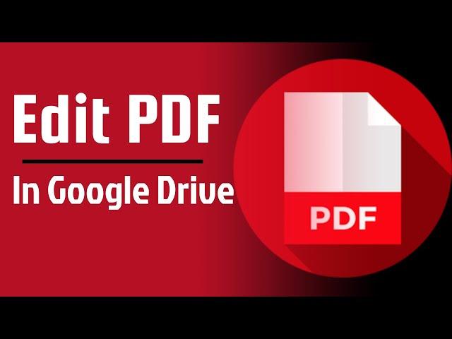 How To EDIT PDF for FREE in Google Drive GSuite