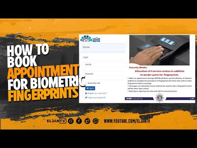 STEPS ON HOW TO BOOK APPOINTMENT FOR FINGERPRINTS IN KUWAIT (BIOMETRIC)