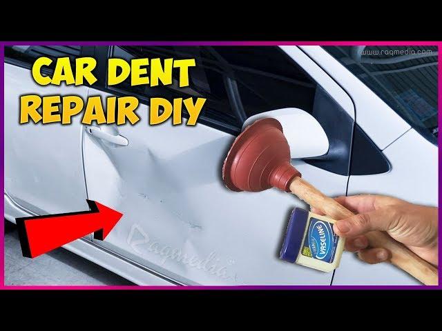 Car Dent Repair With Vaseline and Toilet Plunger DIY