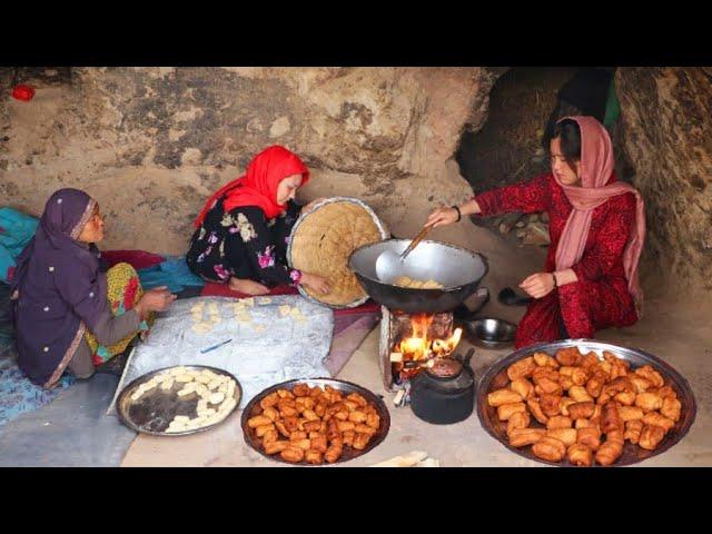 Primitive Living in a thousands-years-old cave in the mountains of Afghanistan