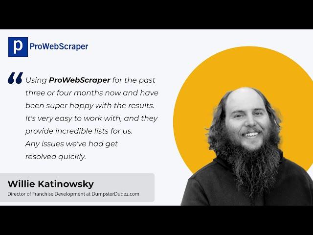 Dumpster Dudez' Success Story with ProWebScraper