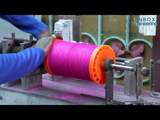 Khambhat's Famous Kite Flying Thread Making Factory | Kite Festival | Uttarayan | India