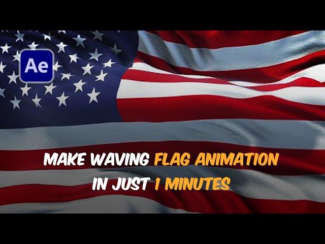 Waving Flag Animation in After Effects within 1 minute - No Plugins Required