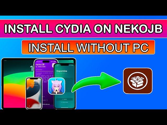 Install Cydia with Neko Jailbreak Rootfull Without PC iOS 15.8.2 iPhone 6S TO X | Dopamine Jailbreak