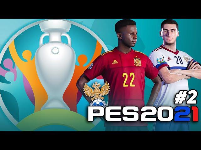 UEFA EURO 2020 за СБОРНУЮ РОССИИ в PES 2021 [#2]