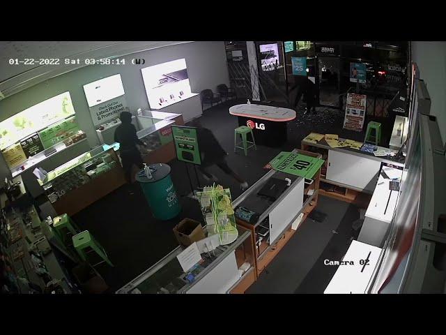 Surveillance video released of cellphone store robbery