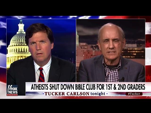 #Atheist shuts down #Bible study club - Tucker Carlson & Dan Barker from @FFRForg