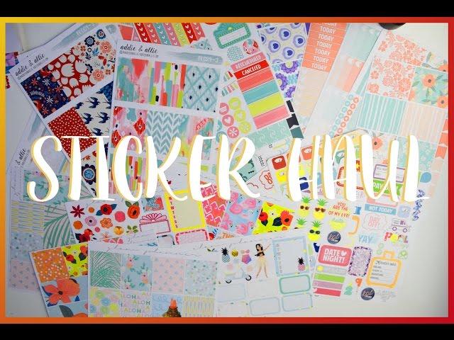 Sticker Haul | feat. GlamPlanner, AddieandAllie & KPL Plans