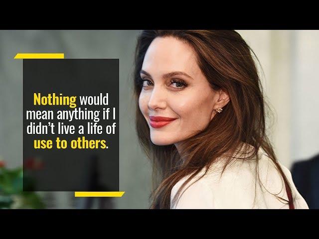 Angelina Jolie Speech On Being Responsible to Others Less Fortunate | Inspiring Women of Goalcast