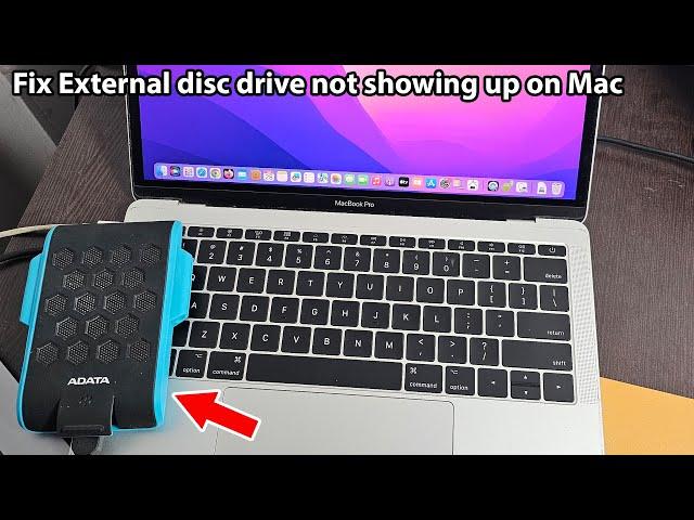 External hard drive not showing up mac