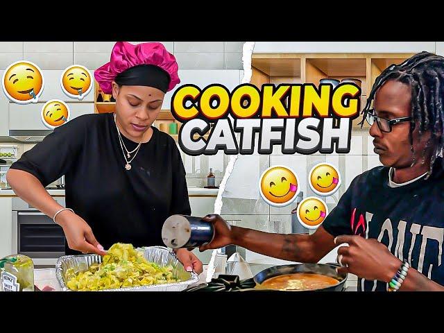 Cooking Catfish Jambalaya & Potato Salad