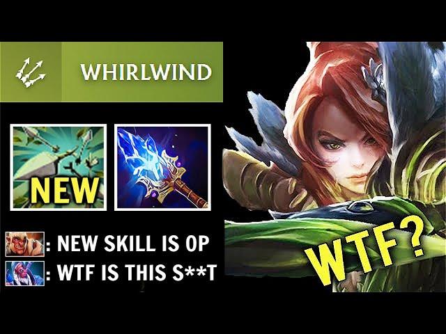 NEW BROKEN SKILL 7.36 WHIRLWIND Windranger Random Shots Team Wipe Best Facet by Resolut1on Dota 2