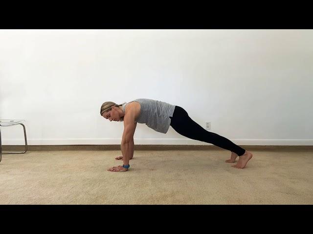 Plank extension walk