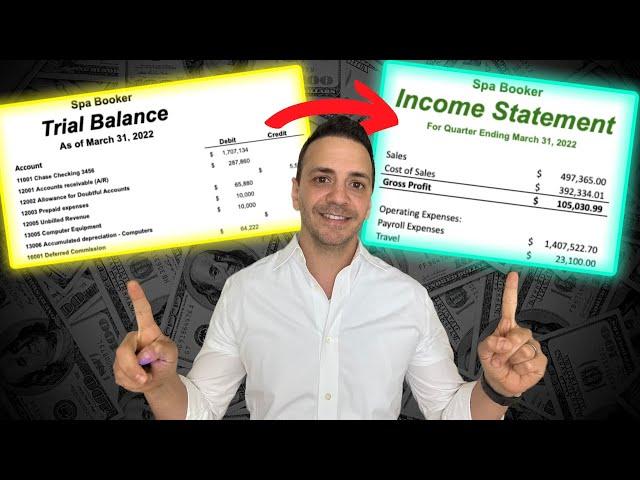 Turn a Trial Balance into an Income Statement in 4 steps